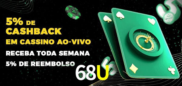 Promoções do cassino ao Vivo 68U